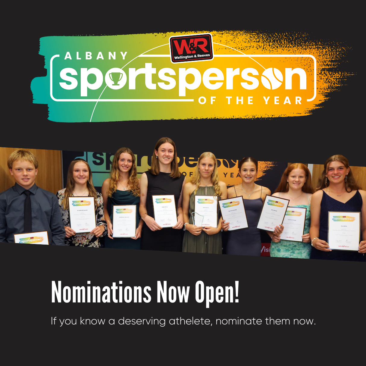 The Wellington & Reeves Albany Sportsperson of the Year Awards